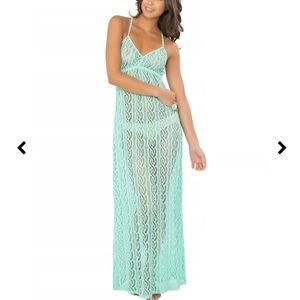 𝅺NWT Luli Fama Tassel back stretch maxi dress - L